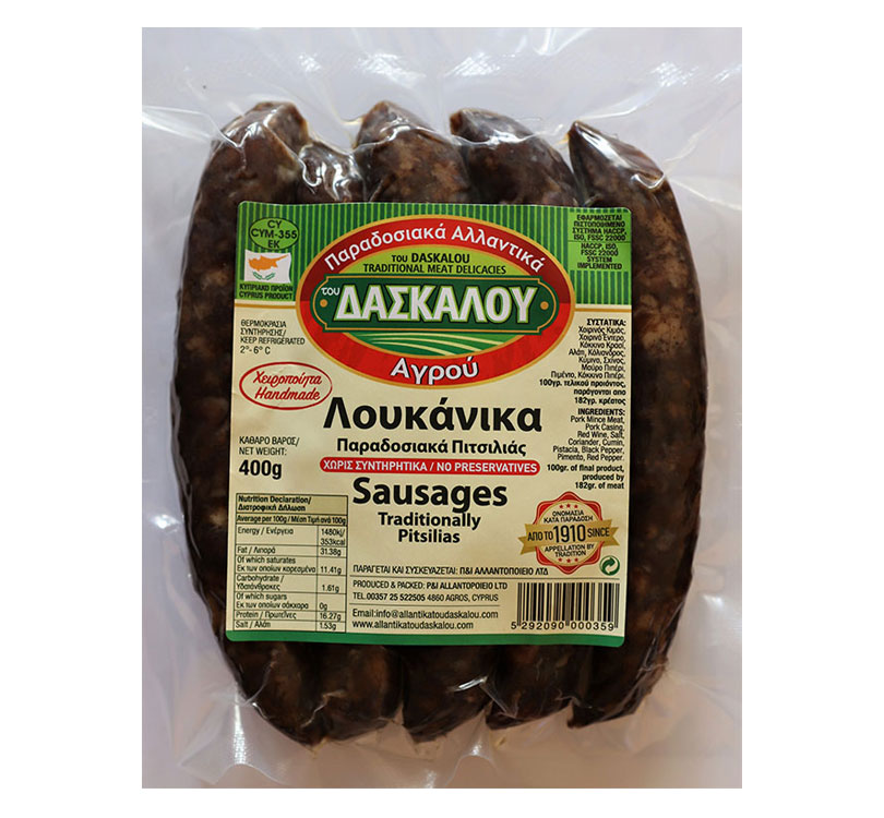 Sausages Pitsilias (PGI) 400g